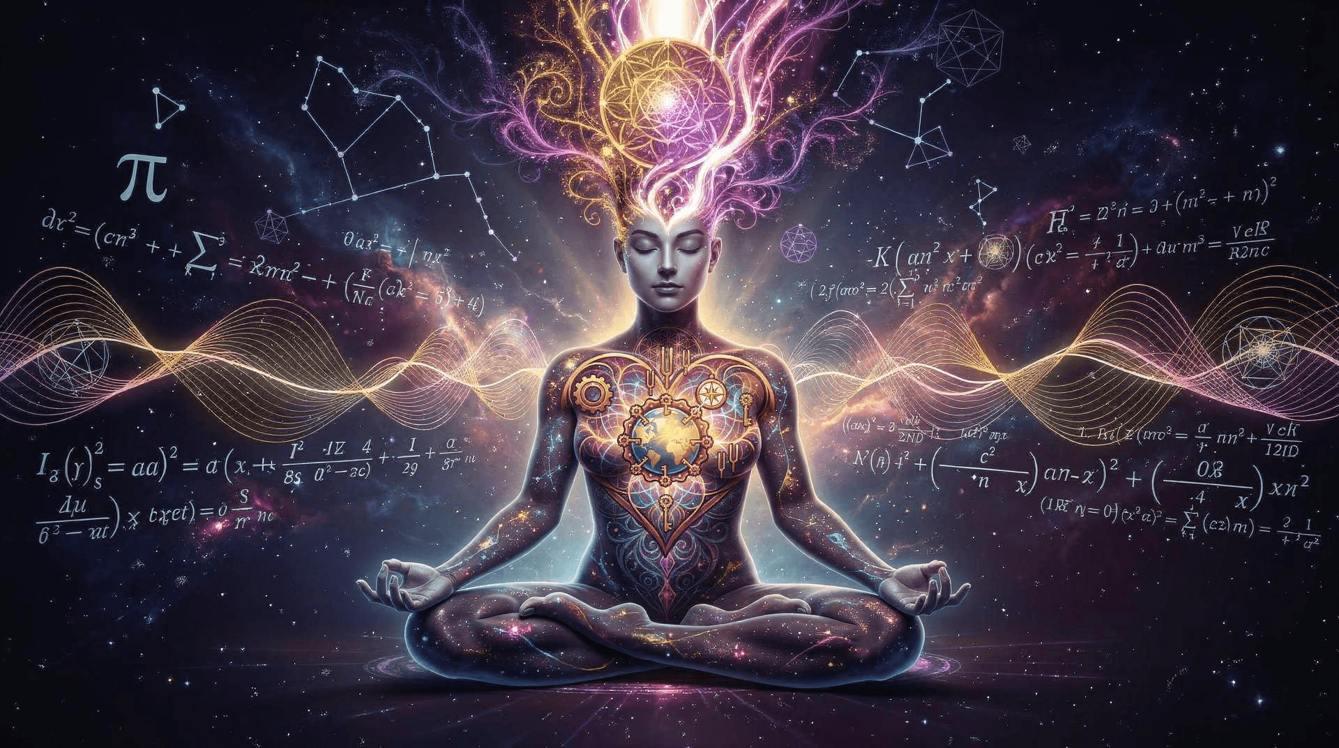 Person in deep meditative relaxation receiving healing energy